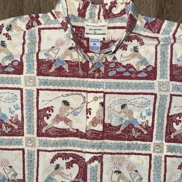 reyn spooner Other - Reyn Spooner Dietrich Varez Aloha Hawaiian Shirt Men's XL Fishing Hunting